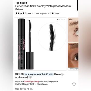 Too Faced Better Than Sex Mascara - Primer